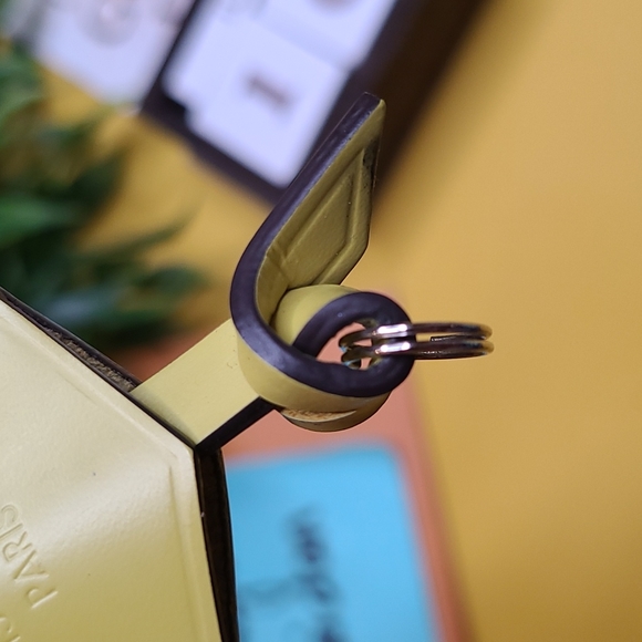 GREAT CONDITION LOUIS VUITTON LV PISTACHE YELLOW GREEN LIME LEATHER CLOCHETTE KE - Picture 10 of 10